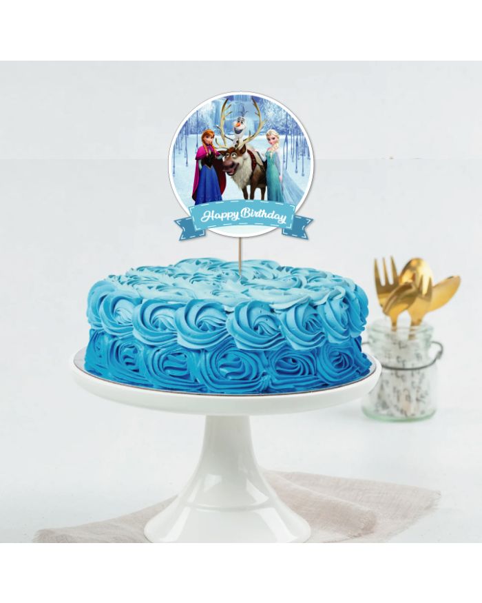 Frozen theme 2 tier fondant cake - Decorated Cake by - CakesDecor