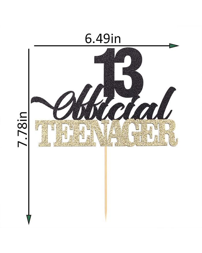 13th Birthday Cake Topper - 13 Years Old - Thirteenth | Personalised Cake  Toppers