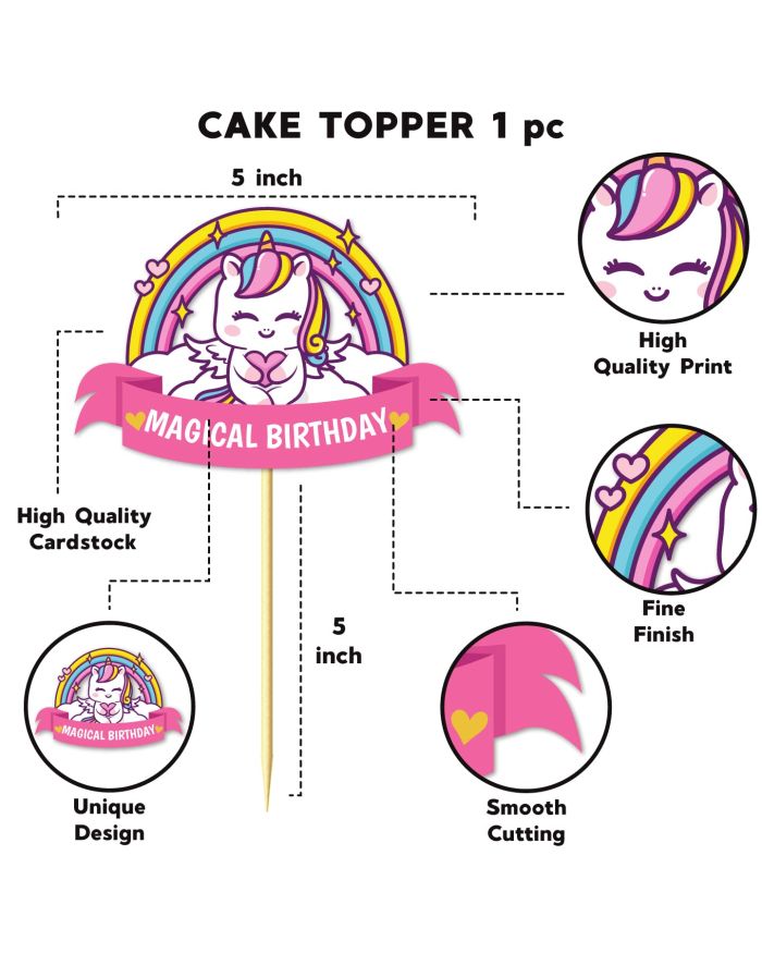 M404) Unicorn Cartoon Theme Cake (1 Kg). – Tricity 24