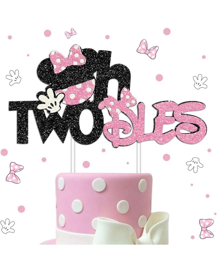 Disney Minnie Mouse Cake Decorations Minnie Party Cake Topper for Kids  Birthday Party 1st Baby Shower Cake Decor Supplies Gifts - AliExpress