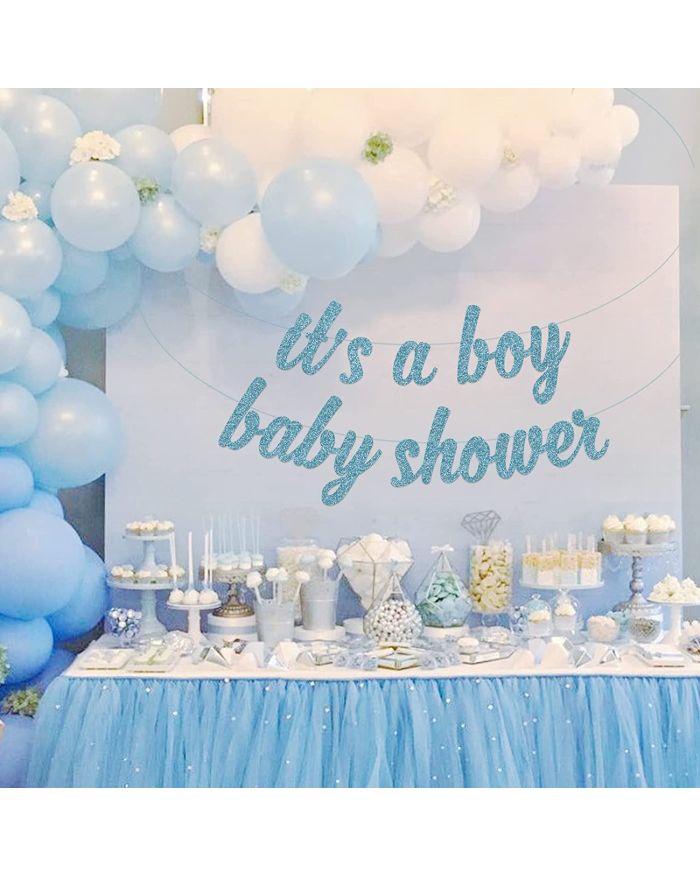 Gifts It's Boy Baby Shower for Baby Boy Shower Decorations - Blue