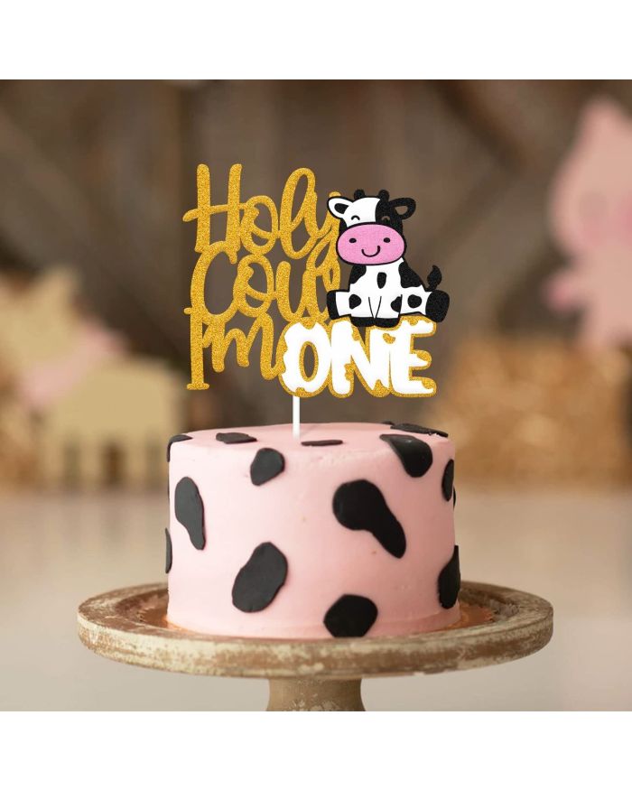 Buy Cow Cake Topper 2nd Birthday, Farm Centerpiece Boy Birthday 2, Barnyard  Party Table Decor, Cow Second Birthday Decorations 11A Online in India -  Etsy