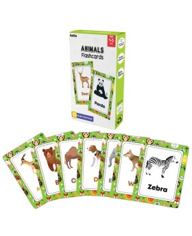 Festiko® 1 Set of 30 Pcs Animals Flash Cards, Animals Flash Cards for Kids, Easy & Fun Way of Learning, Flashcards For Toddlers and Kids