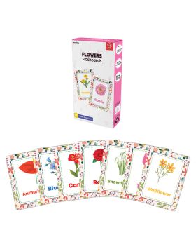 Festiko® 1 Set of 30 Pcs Flowers Flash Cards, Flowers Flash Cards for Kids, Easy & Fun Way of Learning, Flashcards For Toddlers and Kids