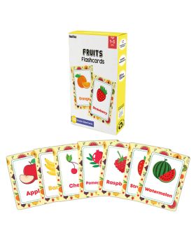 Festiko® 1 Set of 30 Pcs Fruits Flash Cards, Fruits Flash Cards for Kids, Easy & Fun Way of Learning, Flashcards For Toddlers and Kids