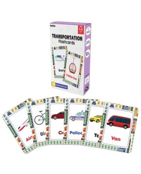 Festiko® 1 Set of 30 Pcs Transport Flash Cards, Transport Flash Cards for Kids, Easy & Fun Way of Learning, Flashcards For Toddlers and Kids