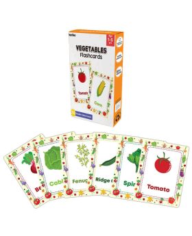 Festiko® 1 Set of 30 Pcs Vegetables Flash Cards, Vegetables Flash Cards for Kids, Easy & Fun Way of Learning, Flashcards For Toddlers and Kids
