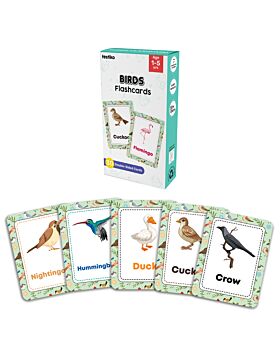 Festiko® 1 Set of 30 Pcs Birds Flash Cards, Birds Flash Cards for Kids, Easy & Fun Way of Learning, Flashcards For Toddlers and Kids