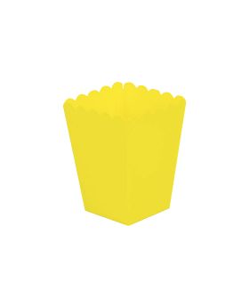 Festiko® 10 Pcs Yellow Popcorn Boxes, Popcorn Boxes for Kids Party, Popcorn Box, Return Gift Boxes, Party Favor Boxes, Solid Color Popcorn boxes