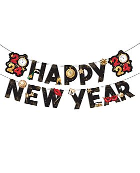 Festiko® Happy New Years Decorations - Banner,Happy New Year Party Decorations,New Years Decorations,New Years Eve Party Supplies 2023,Nye Decorations Banner