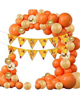 Festiko® Set of 26 Pcs Shubh Dussehra Banner & Balloons, Dussehra Decoration Items, Ramayan Theme Decoration
