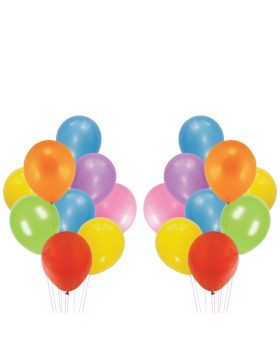 Festiko® 35 Pcs Happy Janmashtami Balloons, Tricolor Balloons, Janmashtami Celebration Decoration Supplies