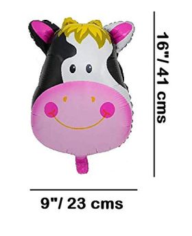 1 Set Cow Animal foil Balloons For Baby Shower & Children Happy Birthday Party Decoration