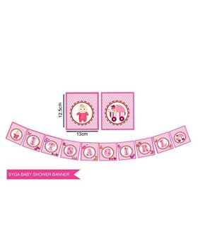 ITS A Girl Baby Shower Party Decorative Banner