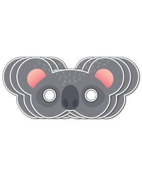 Festiko® Koala Theme Face Masks, Koala Theme Party Supplies, Return Gifts for Kids, Koala Theme Party Items,Face Masks For Kids