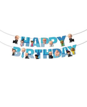  Boss Baby Birthday Banner, Boss Baby Party Supplies, Baby Party Supplies, Children Party Decoration Supplies 