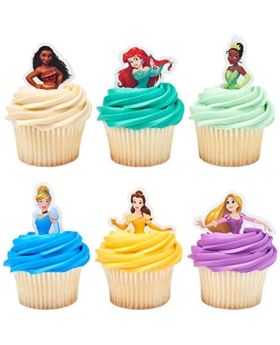 24 pcs- Disney Princess Cupcake Topper Picks, Cake decoration supplies