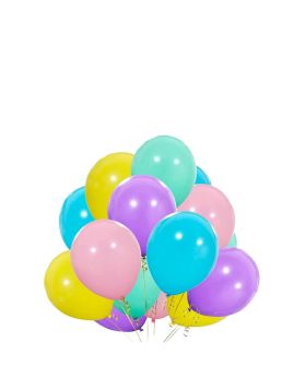 Multicolour Balloons (50 pcs), Birthday Decoration Supplies