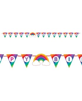 Happy Birthday Banner for Birthday Party Decoration, Celebration and Décor - Rainbow For Kid's Birthday Party