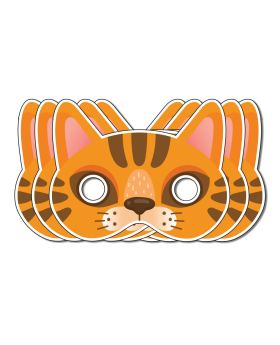 Festiko® Cat Theme Face Masks, Cat Theme Party Supplies, Return Gifts for Kids, Cat Theme Party Items, Face Masks for Kids