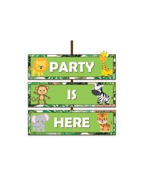 1 Set of Door Hanging Jungle Theme Safari Themes Party Favors for Kids/1st Birthday Decoration
