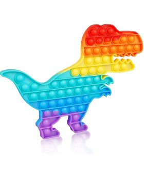 Dinosaur Pack of 1 Rainbow Pop It Fidget Toys For Kids, Teens & Adults