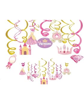 16pcs- Princess Theme Swirls, Castle Decorations, Fairy Tale Decorations