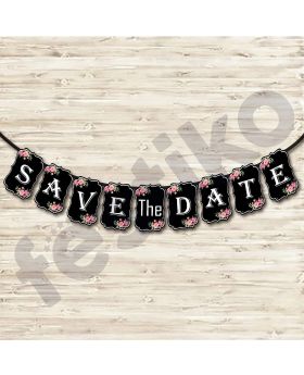 "Save The Date"  Banner For Bride & Groom Pre-Marriage Photoshoot & Photo Props Engagement, Proposal & Love, Wedding, Decorations Party