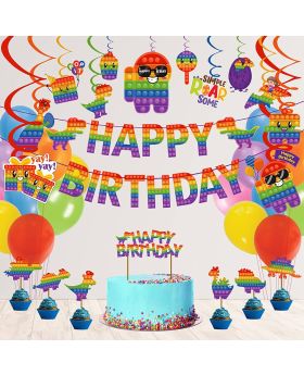 Pop it up Theme Birthday Decorations Combo for Kids Party